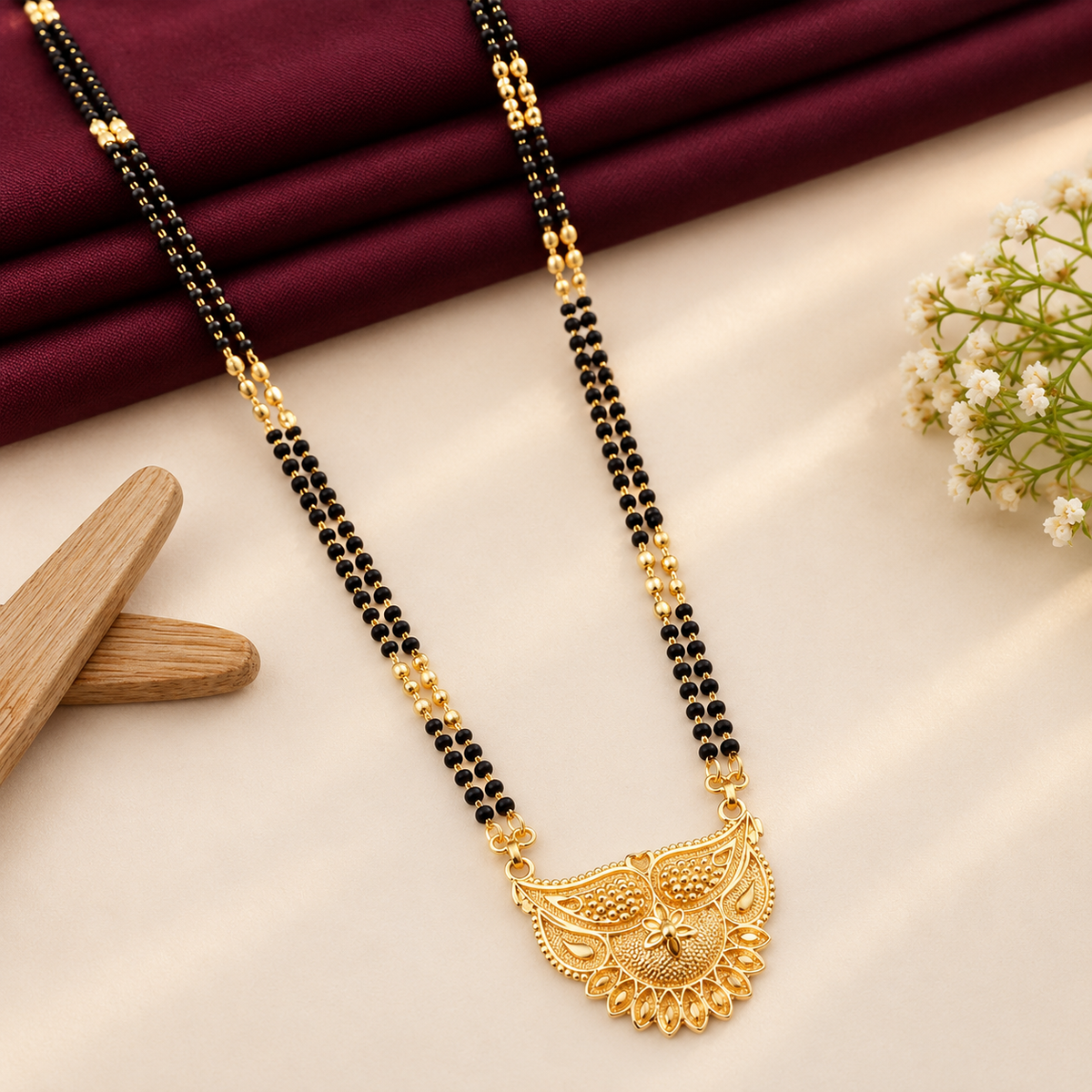 Fancy Shagun Bindi 2 Line Mangalsutra | ZOVEL JEWELS
