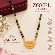 Fancy Shagun Bindi 2 Line Mangalsutra | ZOVEL JEWELS