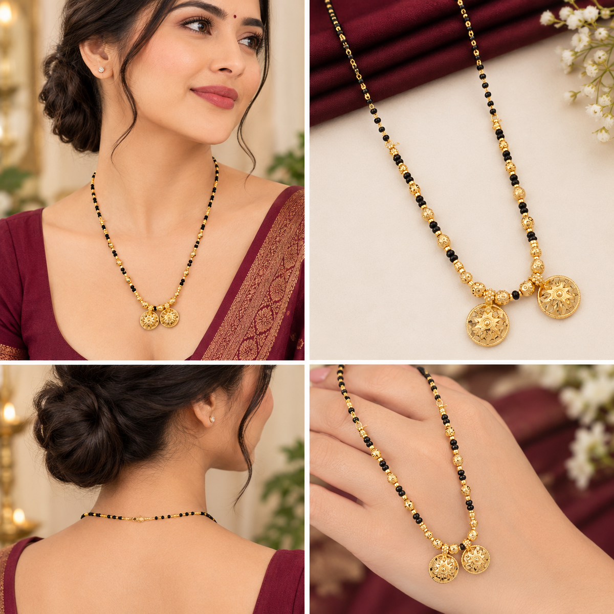 Fancy Vati Mangalsutra with Dokiya Pendant