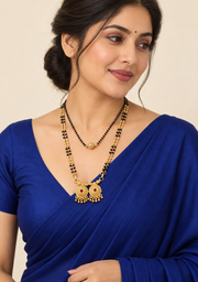 Shagun Bindi & CZ AD Dokiya Mangalsutra Combo of 2