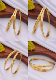 Fancy Micro Gold Plated Designer Patla Bangles for Women | Daily Wear Jewellery